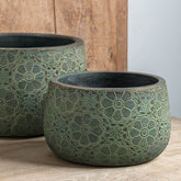 Photo of Campania Etched Daisy Planter Set of 4 - Marquis Gardens